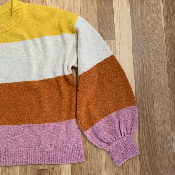 Madewell striped balloon sleeve sweater size small - Picture 4 of 4